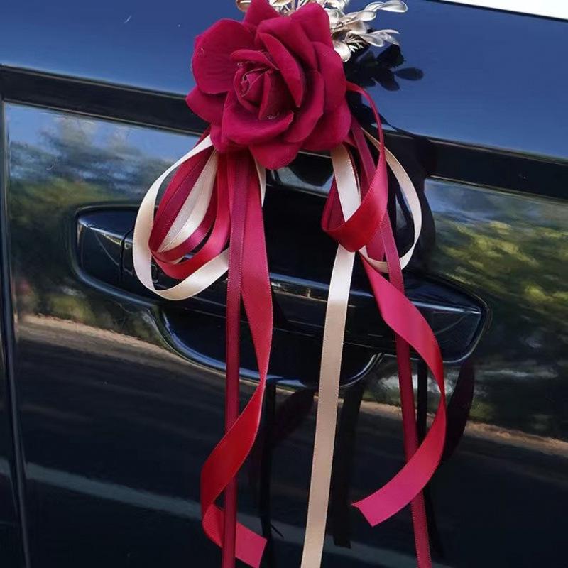 Wedding Car Decoration Set: Creative Floral Arrangement for Head Car