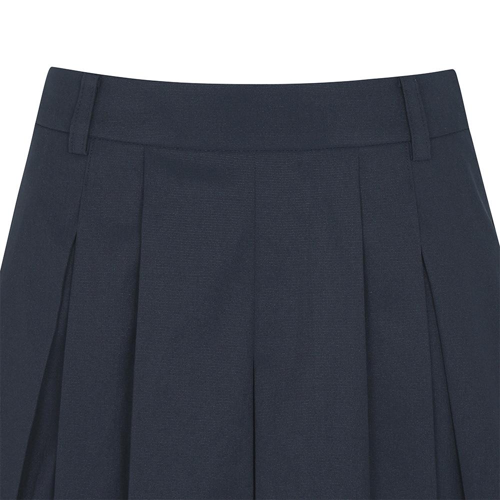 MALBON GOLF Variation Pleated Belted Skirt Navy (Woman)