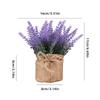 Mini Potted Lavender Flowers Artificial Fake Flower And Plant Flocked Charming Purple For Warm And Loving Home Or Venue Decor