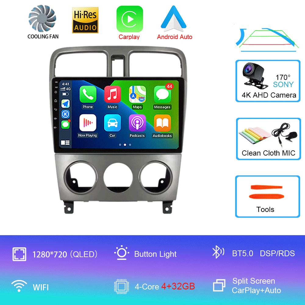 Android 14 For Subaru Forester Spoiler 2004 2005 2006 2007 2008 Radio Multimedia Video Player Navigation GPS WIFI BT DSP Stereo