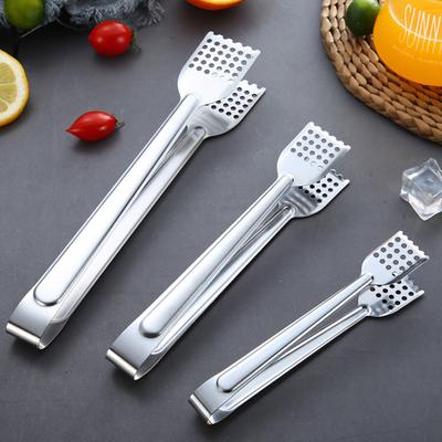 Practicability Food Tong Heat Insulation Stainless Steel Comfortable To Grip Versatile Bread Clip Kitchen Supplies
