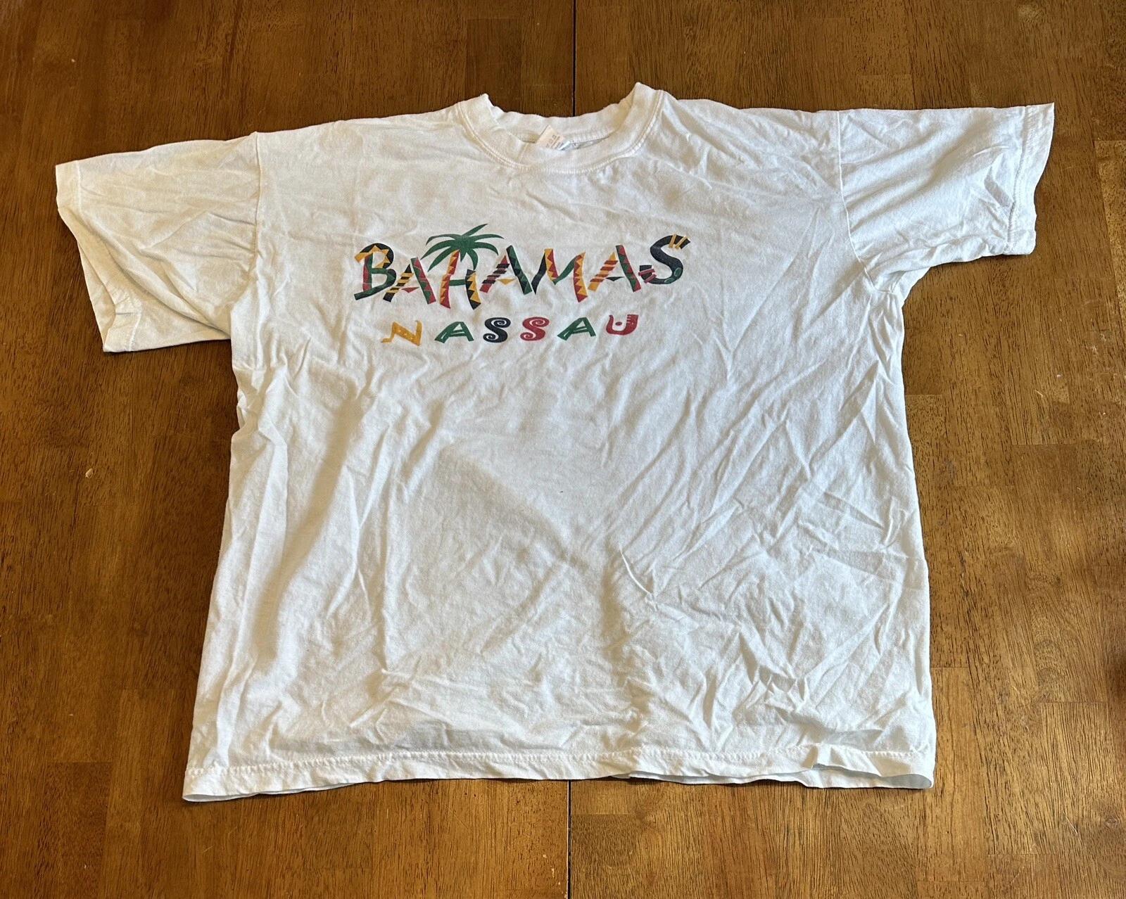 Vintage 90s Bahamas Nassau T Shirt Fits XL S