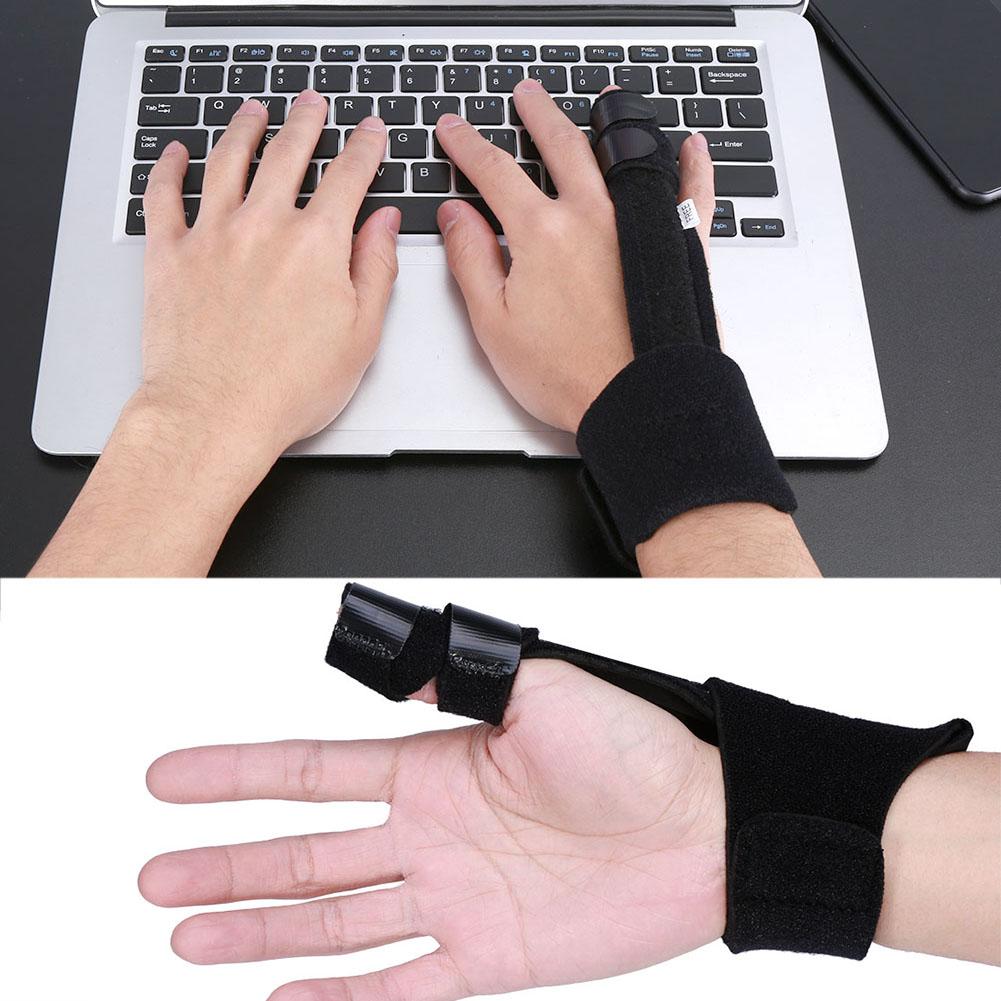 Adjustable Aluminium Finger Splint Hand Support Recovery Brace Protection Injury Aid Tools