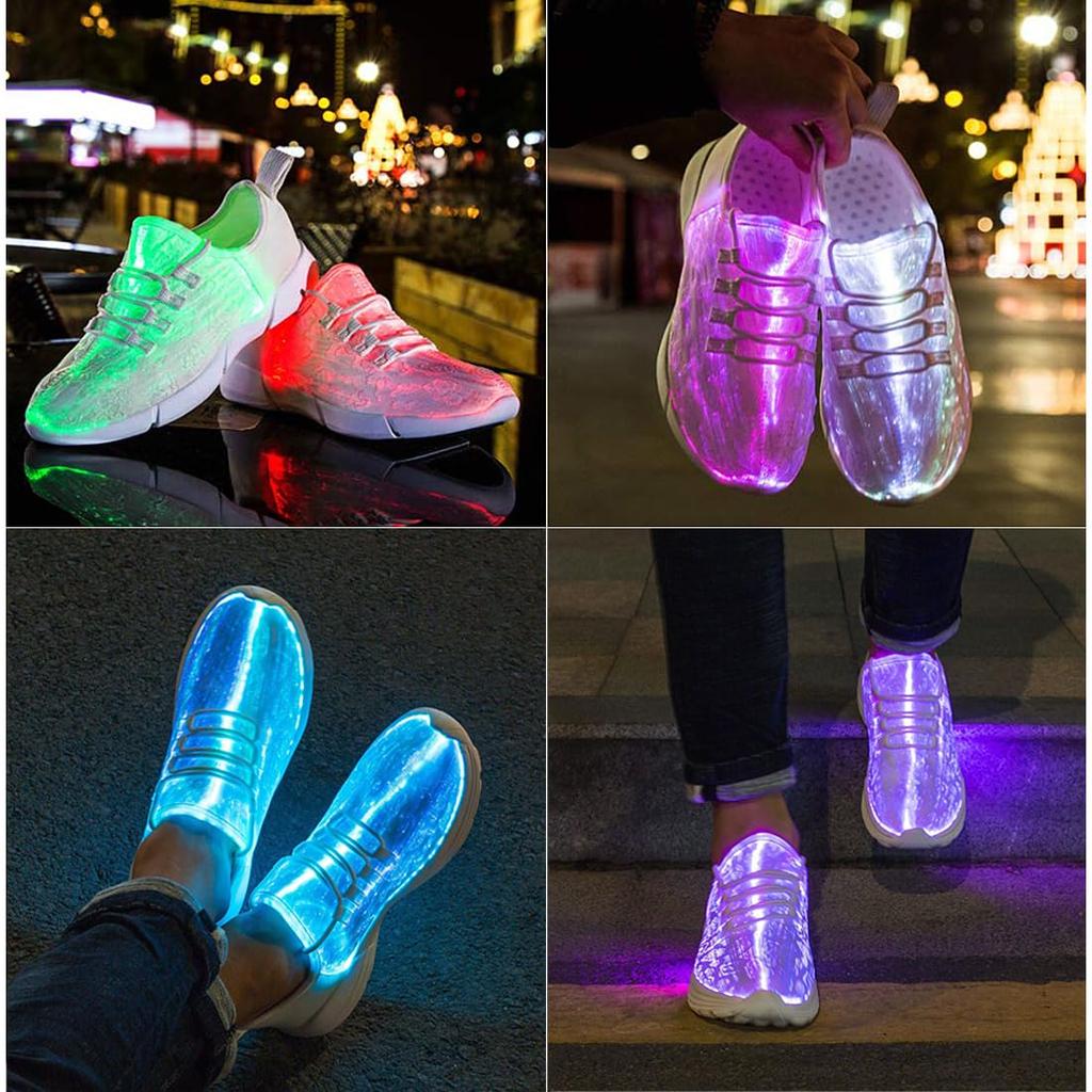 Leuchtschuhe für Kinder und Erwachsene LED Leuchtschuhe für Mädchen und Jungen USB Wiederaufladbare Leuchtende Sneaker Kinderschuhe für Geburtstag Weihnachten