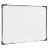 Tableau blanc - vidaXL - 90x60 cm - Magnétique - Effaçable à sec - Acier laqué