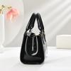 Women’s Light Luxury Shiny Crocodile Pattern Top Handle Bag, Elegant Shoulder Crossbody Purse For Middle-Aged Moms