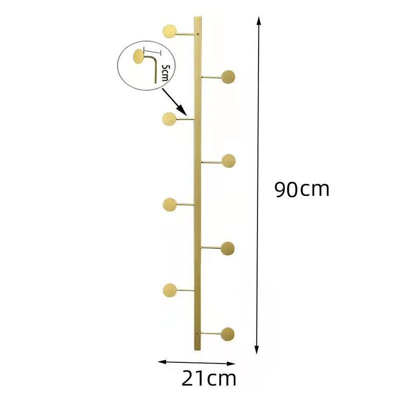 Wall Coat Rack Nordic Luxury Clothes Racks Dressing Rooms Entrance Hall Wall Coat Hook Modern Hangers Living Room Furniture