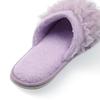 Francfranc Moist Knit Frill Room Purple Shoes,