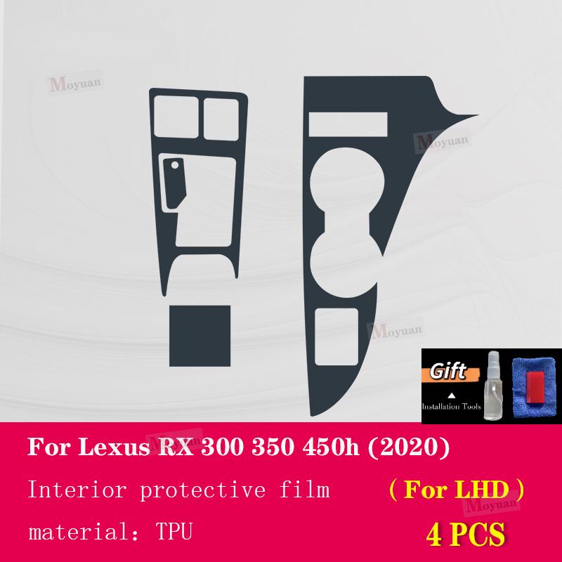 Per Lexus RX 300 350 h 2016- Interni Auto Console Centrale Trasparente Pellicola Protettiva in TPU Antigraffio Pellicola Riparativa Accessori