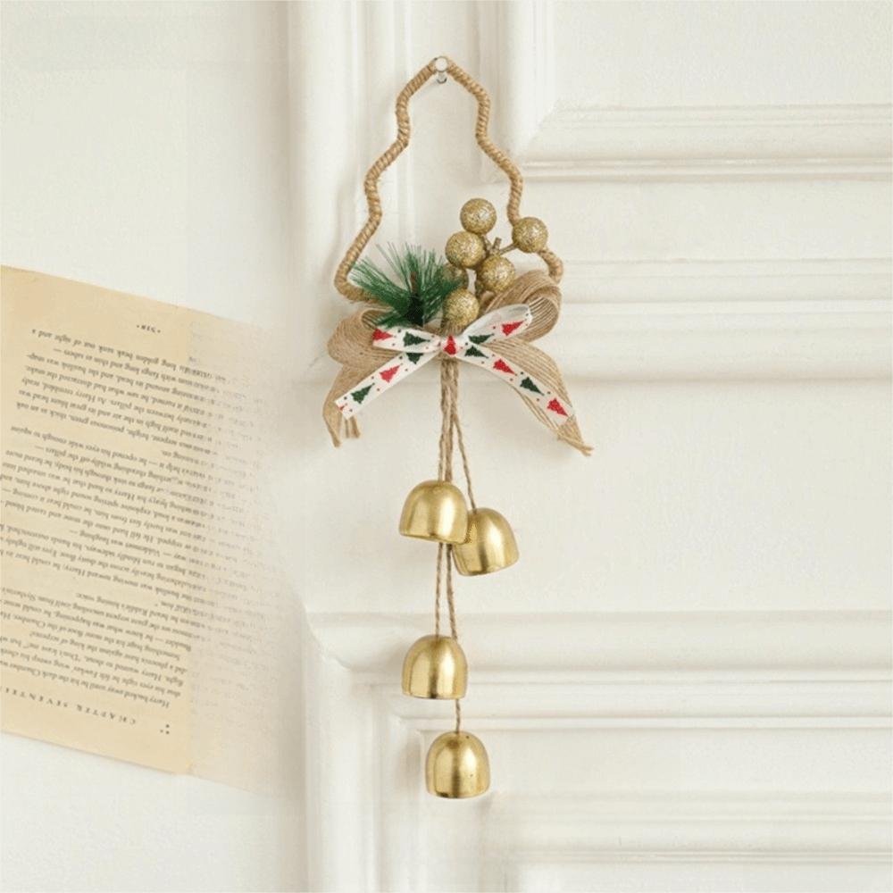 Pleasant Sound Christmas Bell With Bowknot Bell Ornament Christmas Tree Pendant  Party