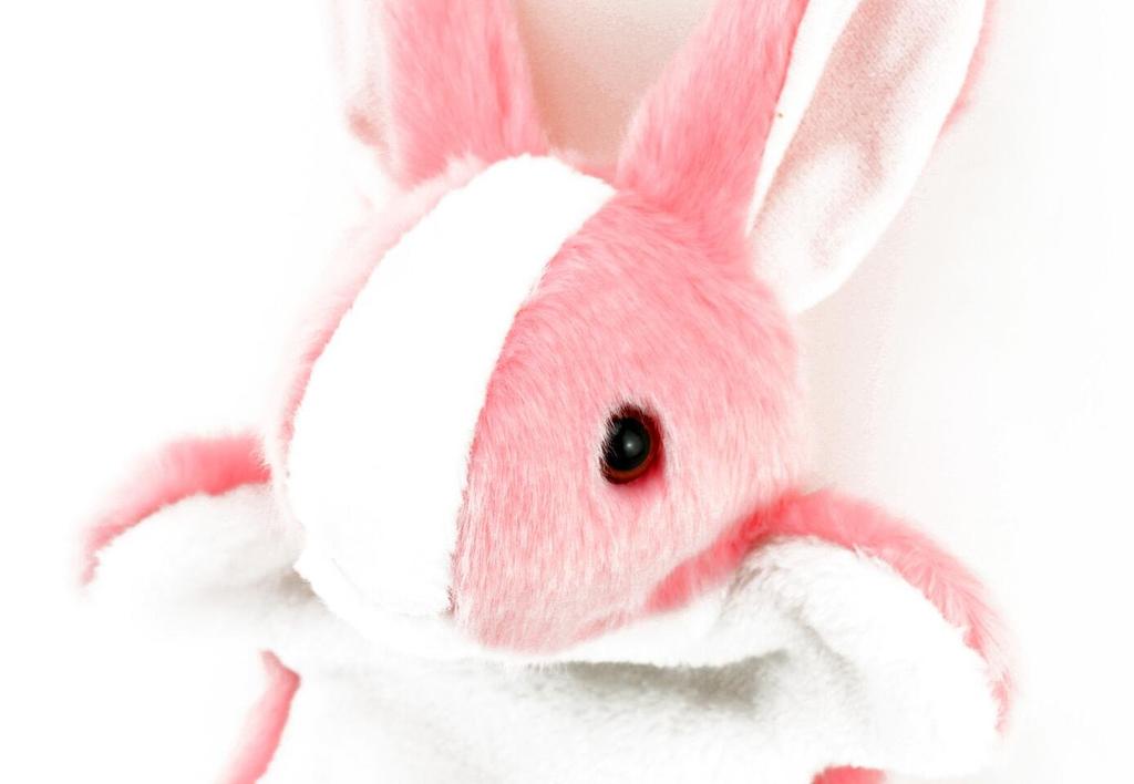 Naissant Cute Pink Bunny Puppet Plush Toy