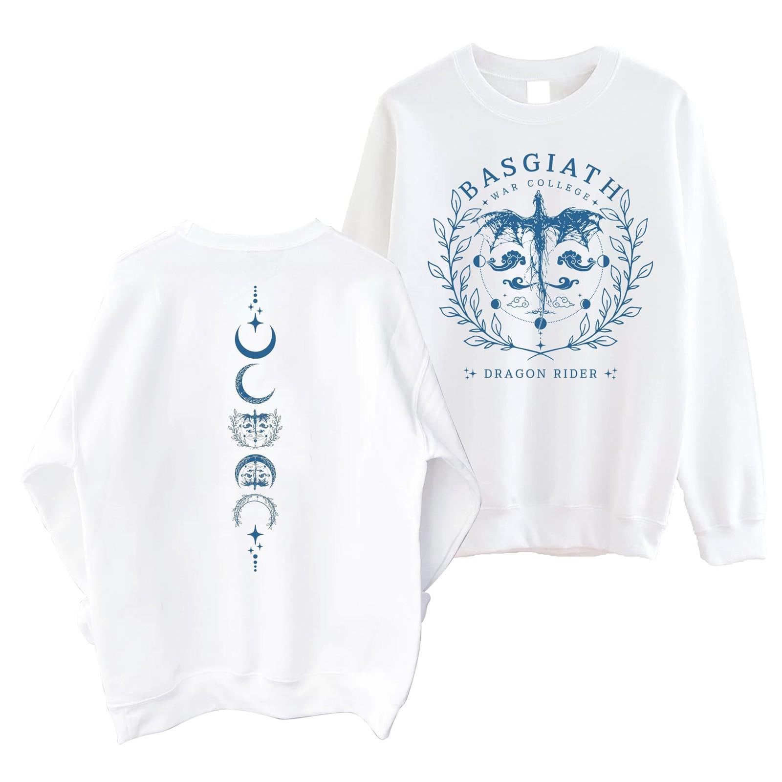 

Женская мода повседневная толстовка с круглым вырезом и длинным рукавом с принтом XL белый