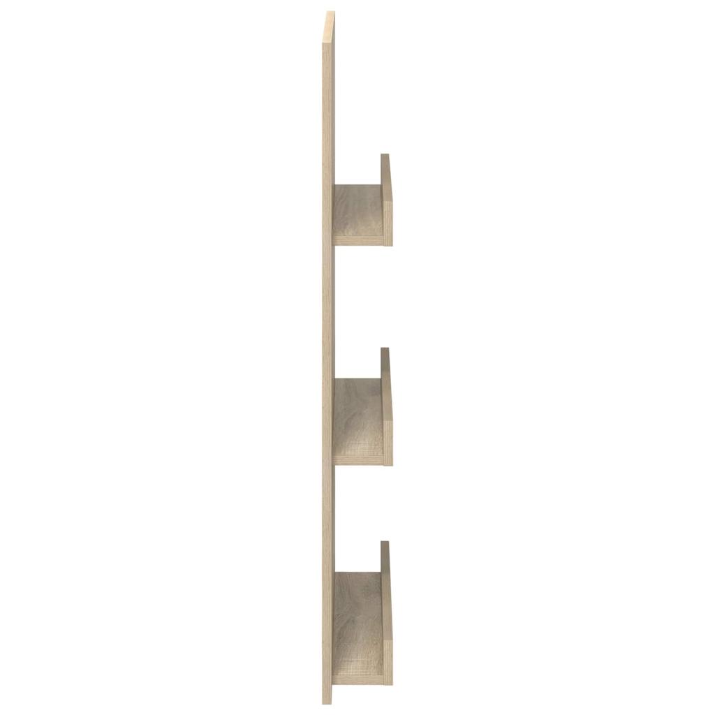 Magazine Shelf Sonoma Oak 51 x 11 x 102 cm Engineered Wood