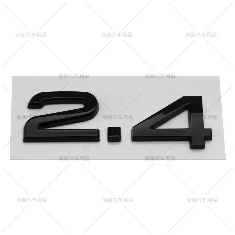 3D ABS Letters 2.4 3.6 4.2 Car Rear Trunk Tailgate Side Fender Badge Emblem Sticker Decals For Audi A4 A5 A6 A7 A8 Q3 Q5 Q7