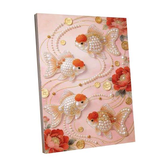 Набор для рисования жемчугом своими руками Замок Подсолнух 3D Имитация жемчуга Арт-ремесло Набор для украшения стен дома J