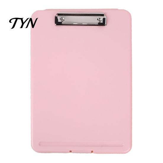 Portable File Folder Plastic Storage Clipboard, Letter Size Slimcase with Pen Holder, 200 Ergonomic Handle Clip Board Sheet Capacity, Durable Document
