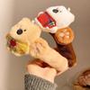 Snowy Bear Plush Hair Clip for Women - Large Duckbill Clip for Autumn/Winter
