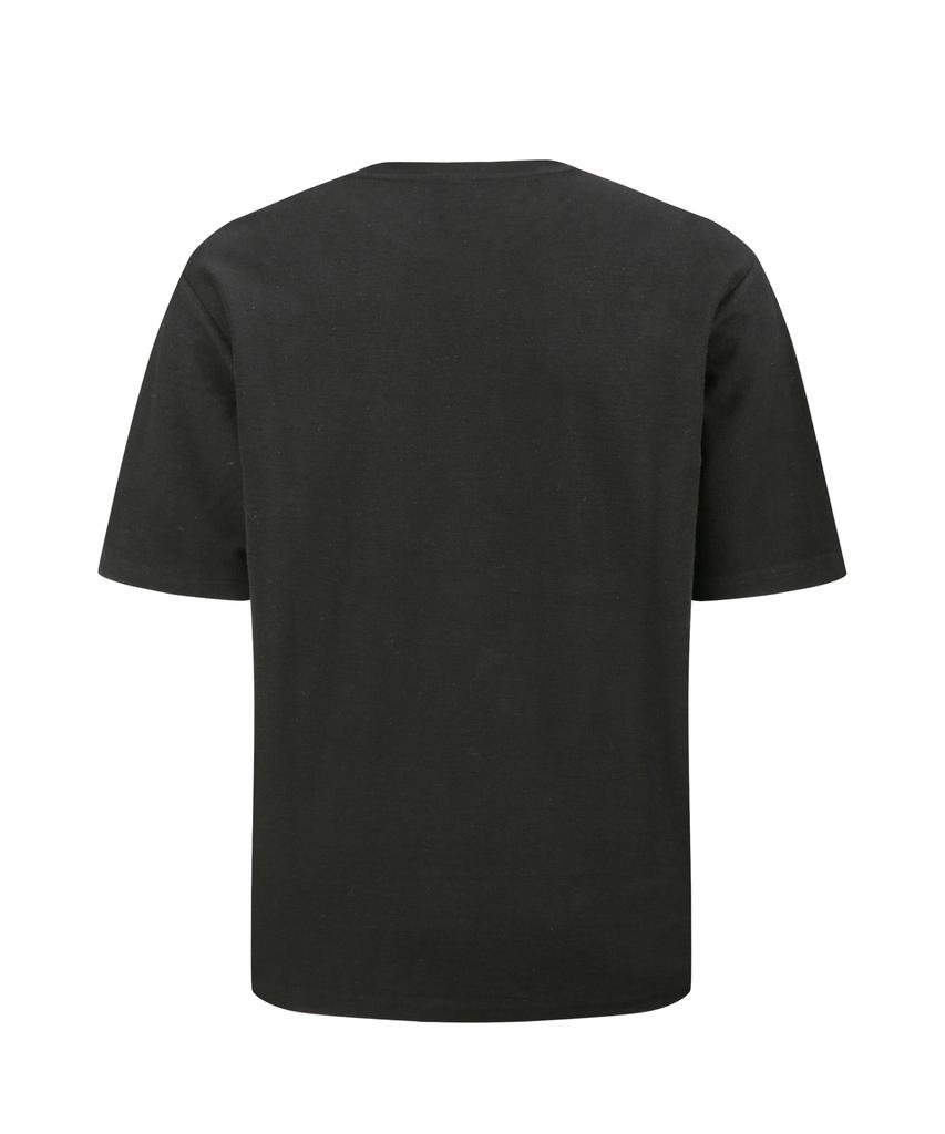 YOUNEEDGARMENTS Side Label French Terry Crewneck (Black)