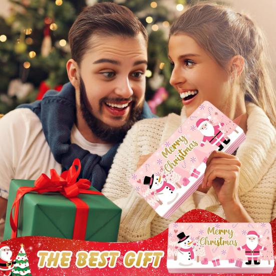 2026 Christmas Cash Gift Envelope 10-Slot Surprise Holder Festive Card Cash Wallet Personalized Gifts Fancy Red Tassel for Family Friends