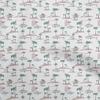 oneOone Cotton Flex Light Green Fabric Travel Craft Projects Decor Fabric Printed By The Yard 40 Inch