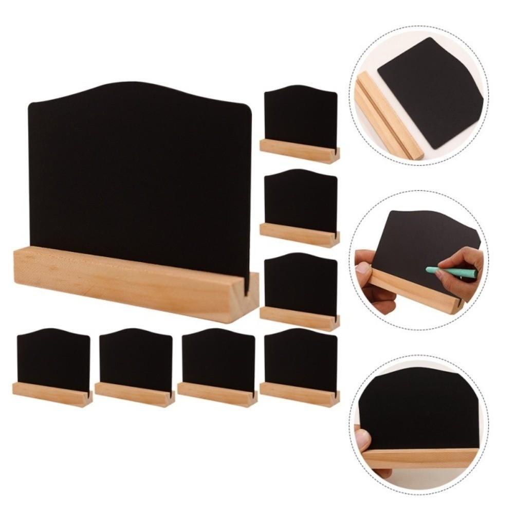 10Pcs/Set DIY Mini Double-Sided Blackboards Reusable Erasable Writing Plate  Coffee House