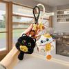 1/2PCS Cute Lucky Cat Mascot Plush Doll Stuffed Toy Keychain Pendant Lanyard Bag Hanging Chinese New Year Blessing Souvenir Gift