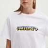 Converse T Shirts Unisex White Crew Neck 10026416-A02