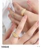 Luxury Gold-Plated Titanium Steel Ring with Full Rhinestone Star Design
