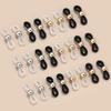 50pcs Eyeglass Chain CCB Beads Adjustable Silicone Rubber Ends Connectors For DIY Eye Glasses Sunglasses Holder Jewelry Making