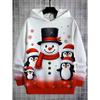 2026 Merry Christmas Sweatshirts Pullover Children's Hoodie Cartoon Santa Claus Graphic Hoody Snowman Sweatshirts Unisex Top
