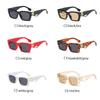 Retro Punk B-Shaped Small Box Sunglasses, Personalized Sunglasses, Trendy And Fashionable Sun Visors