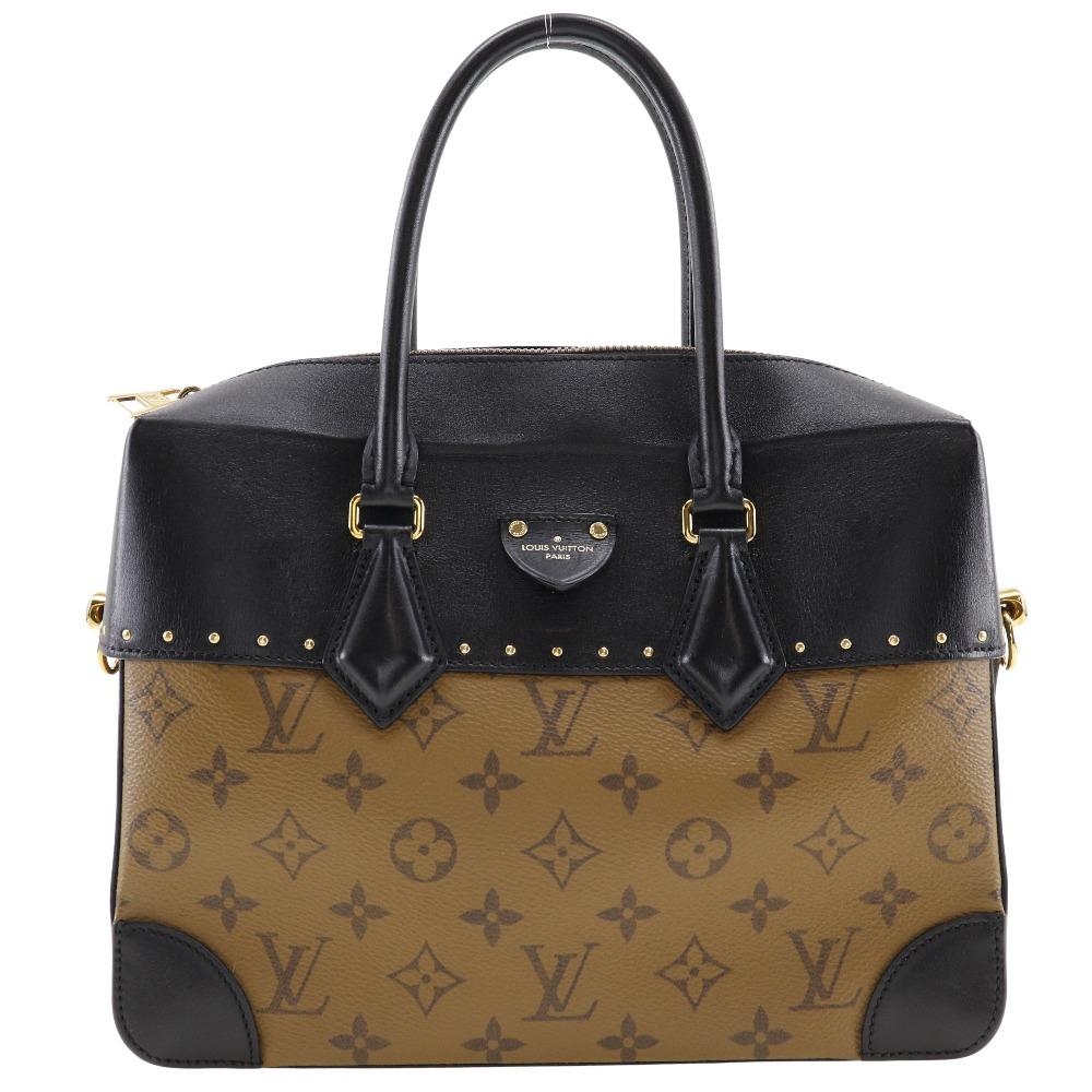 

LOUIS VUITTON Citymar Handbag M43595 Black / Brown/Monogram reverse Women Used