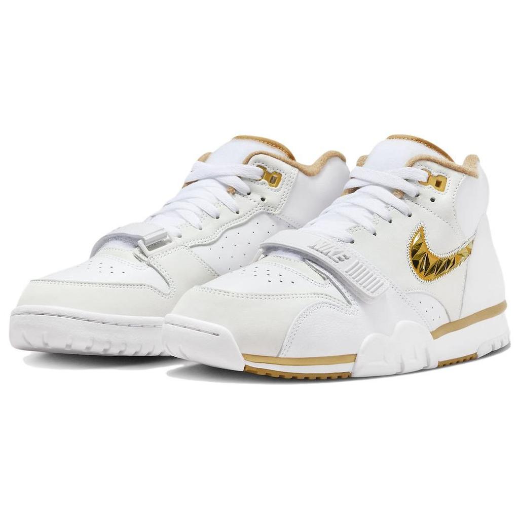 Nike Air Trainer 1 College Football Playoffs Pack - White Men Sneakers Golf-Leaf Metallic-Gold FJ6196-100
