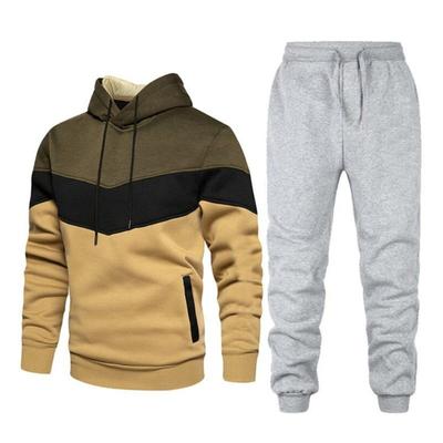 Men's And Women's Solid Color Long Sleeves Sports Men's Suit Fashion Men's Hoodie Casual Fleece Hoodie Pants Set