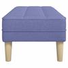 Bench with Cushion Jeans Blue 113 X 57 X 39 Cm Fabric