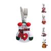 Weihnachten Xmas Besteck Geschirr Halter Gabel Löffel Tasche Hülle Etui