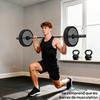 Olympic Bar, 50 mm, Steel, Knurled Grip, Load Capacity 200 kg, 5 x 180 cm, Black