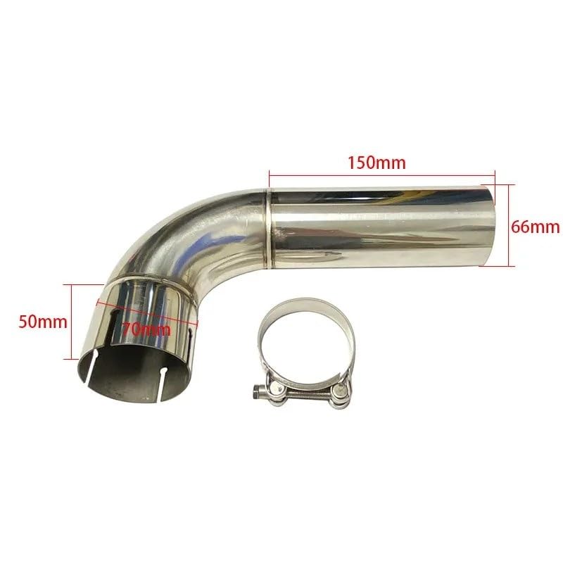Car Accessories Stainless Steel 90 Degree Turn Pipe Exhaust Pipe