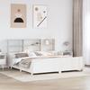 VidaXL Bookcase Bed Without Mattress White 180x200 Cm Solid Wood, Bed, Bedroom Furniture, Bed with Storage, Bed 3323798
