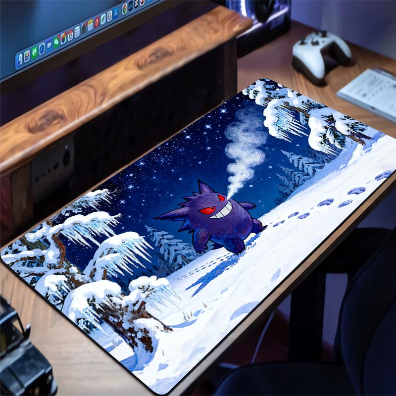 Mouse Pad Pokemon Pikachu Gengar Professional eSports Game Players Speed Lock Edge Rubber Rug Game Desk Mousepad Keyboard Mat