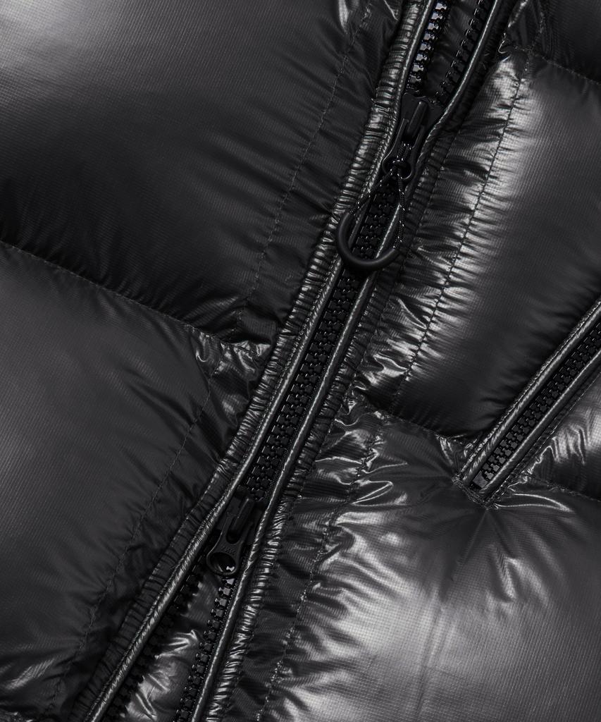 Musinsa Standard [City Leisure] Sheer Ripstop Hooded Down Short Padded Jacket [Black]