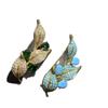 Emerald Zircon Leaf Brooch - Retro Chinese Style Suit Accessory