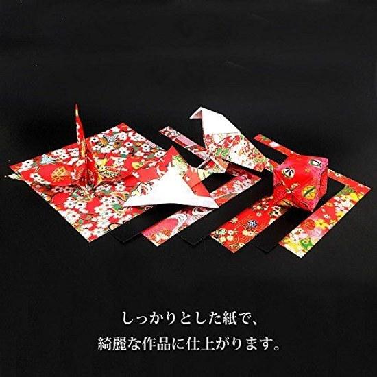 Ehime Paper Co. Washi Hand-dyed Yuzen Chiyogami Red 15cm Square 10 Sheets TZM-5015R