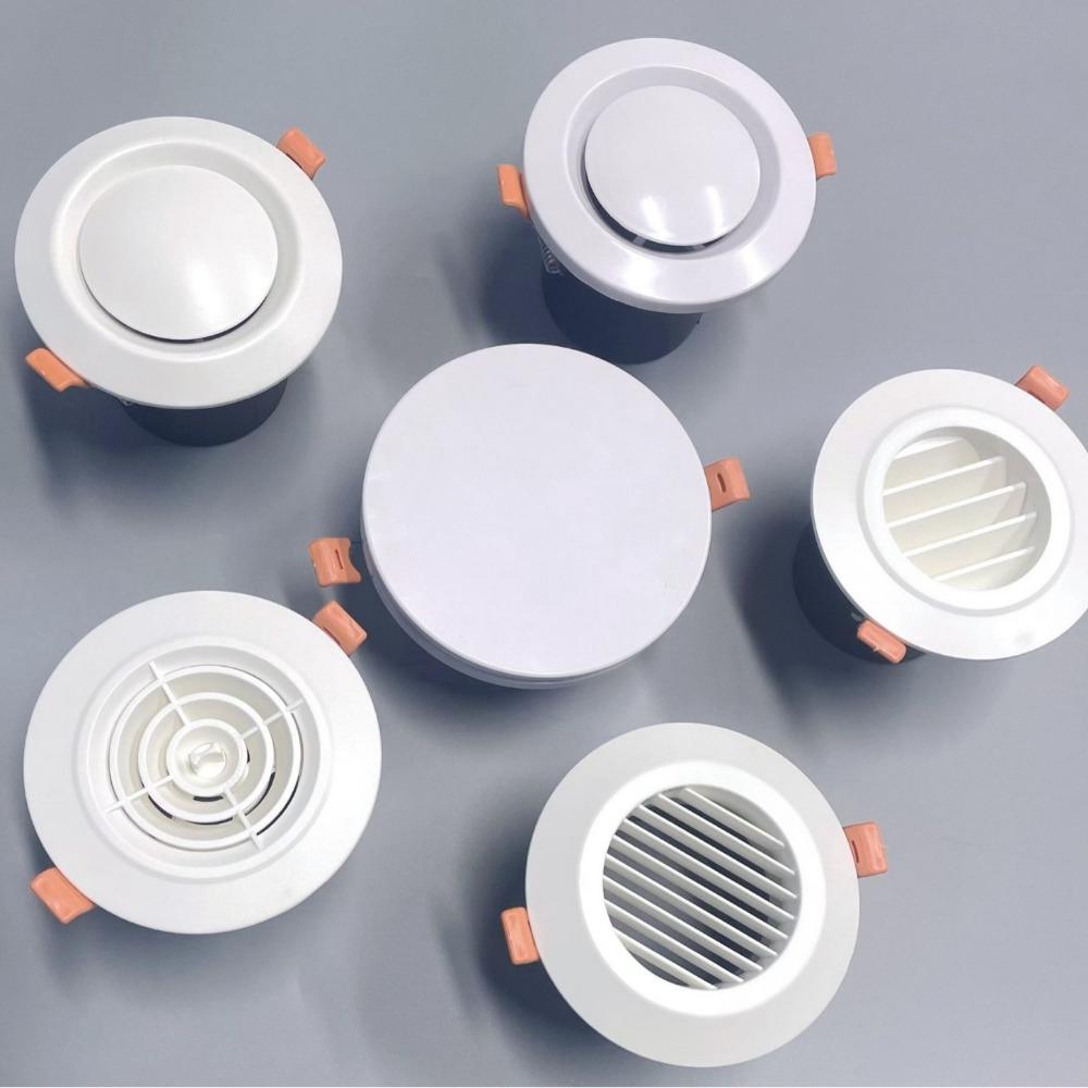 75/100mm Gură de aerisire de perete exterior Guri de aerisire pentru circulația aerului Capac impermeabil Acoperire utilă pentru ieșirea de aerisire