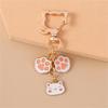 Creative Cats Bag Accessory Animal Print Keychain Metal Keychain Bags Pendant Backpack Decors For Women and Girls