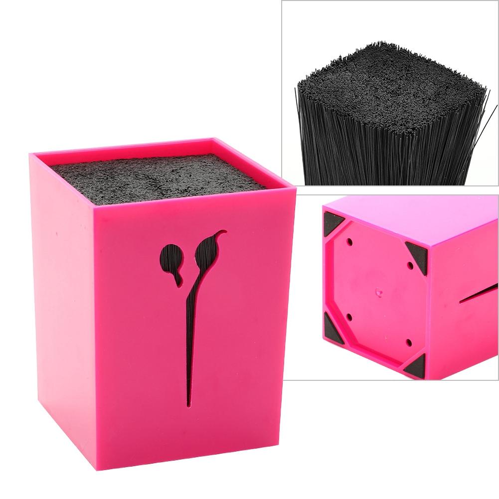 Scissor Stand Professional Hairdressing Clip Holder Storage Box Salon Hairdresser Tool Rose Red