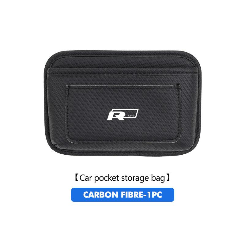 Hub Caps For Volkswagen VW Car Emblem Door Side Pocket Hanging Storage Bag Phone Card Golf 4 5 6 7 Polo Jetta Sagitar Magotan Pa