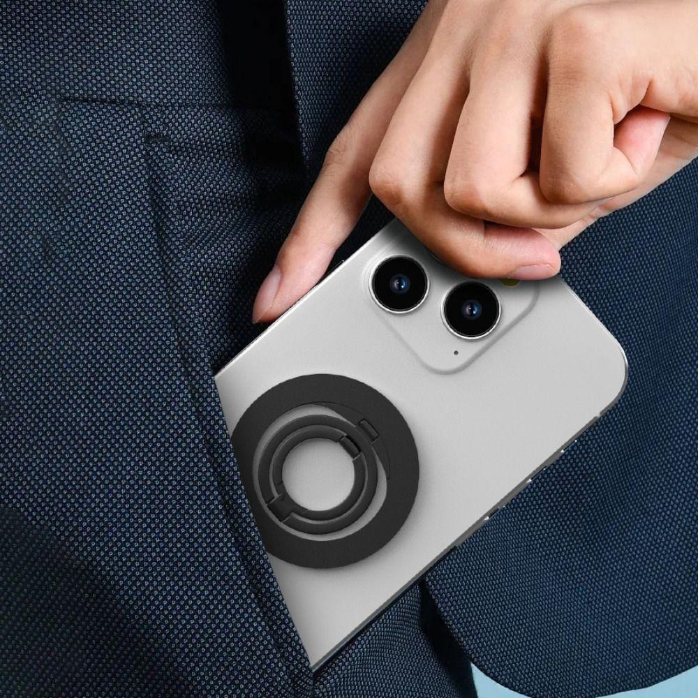 Für MagSafe Handy Fingerringhalter Starke Adsorption Magnetischer Handy Ständer Tragbare Halterung