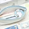 Corduroy Pen Bag Wave Point Lining Stationery Bag Cute Cosmetic Bag  Students Supplies