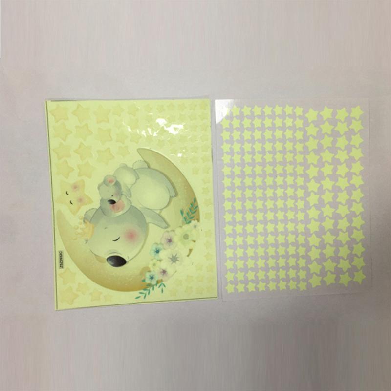 Night -Ray Animal Star Wall Sticker Background Wall Decoration Diy Fluorescent Stickers